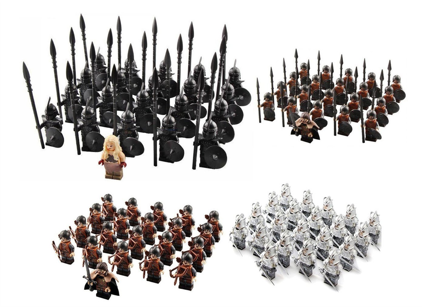 21pcs Game of Thrones House Stark The Unsullied Army Kingsguard Minifigures