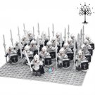 21pcs LOTR Gondor Soldiers Spear With Metal Armor Minifigures