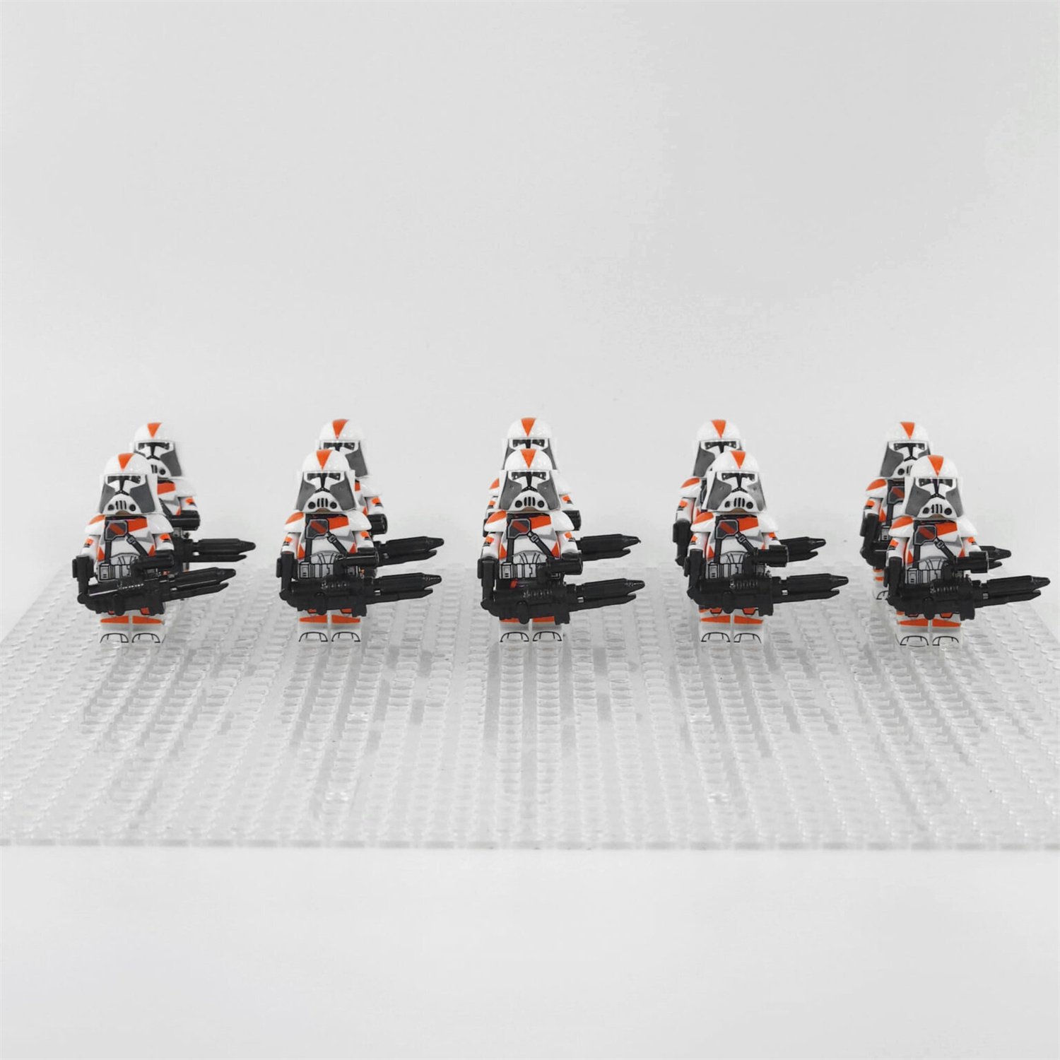 10pcs Star Wars 212th Heavy Clone Minifigure Army Set