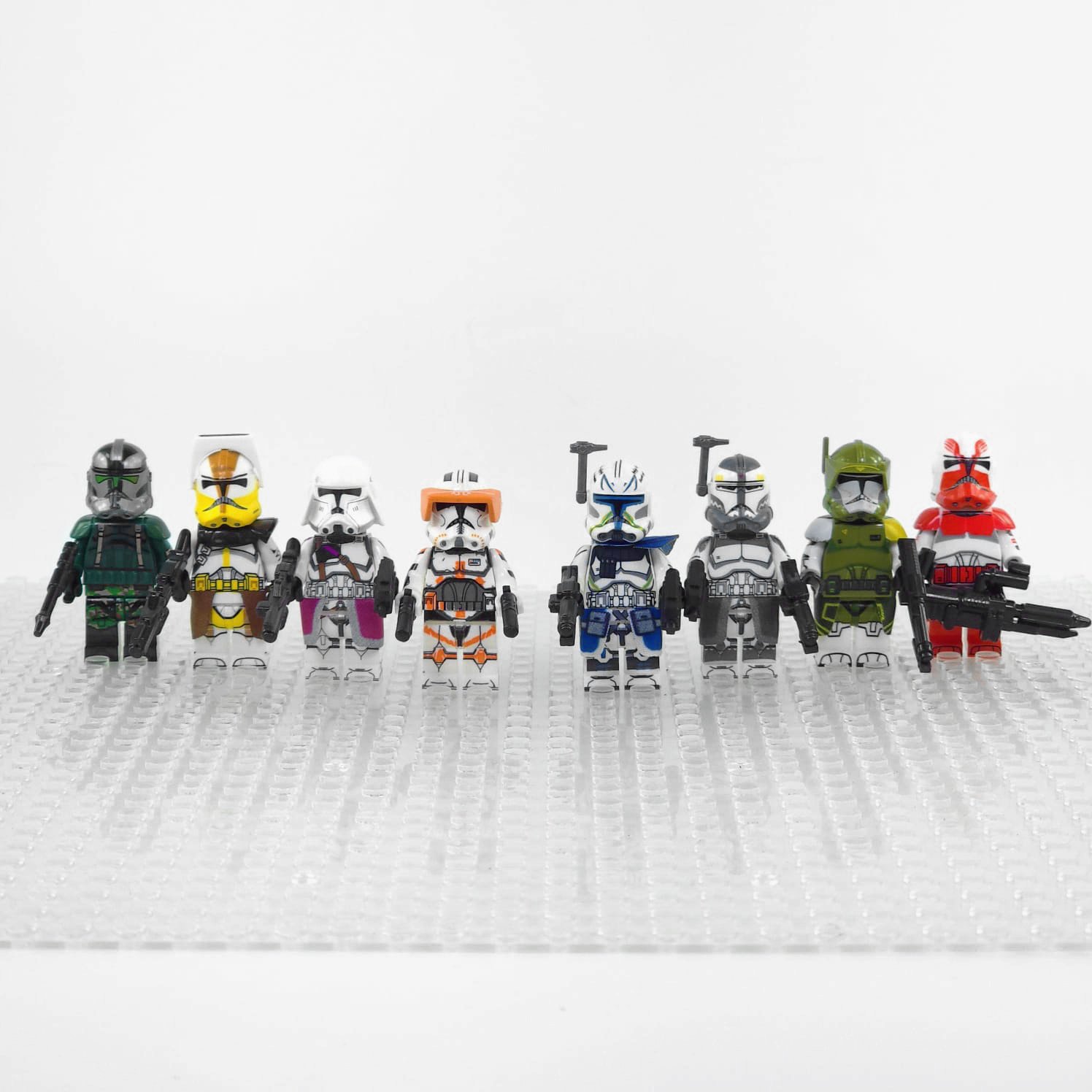 Star Wars Clone Commanders (Gree, Rex, Cody) 8 Minifigure Set
