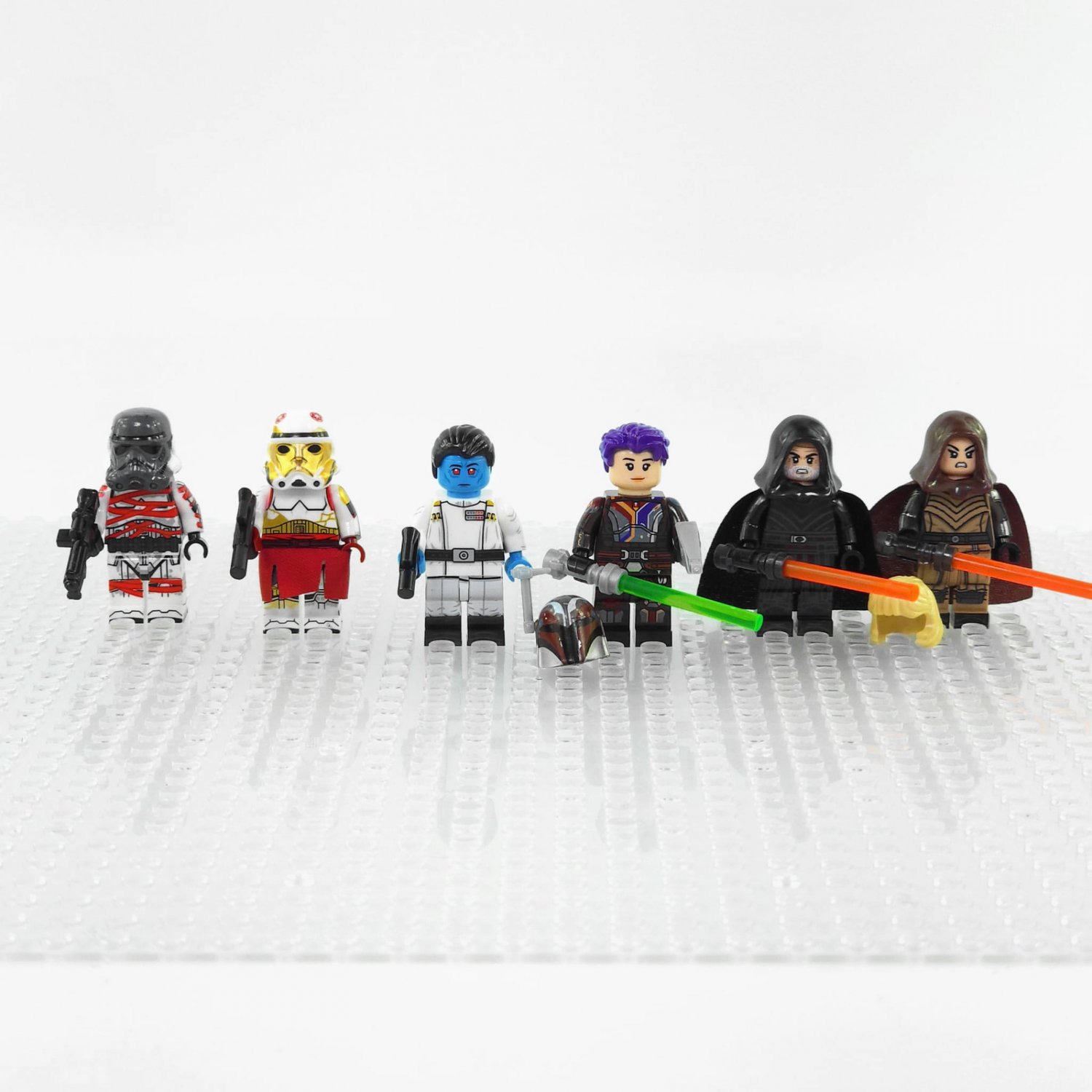 Star Wars Ahsoka Thrawn Shin Sabine 6 Minifigure Set