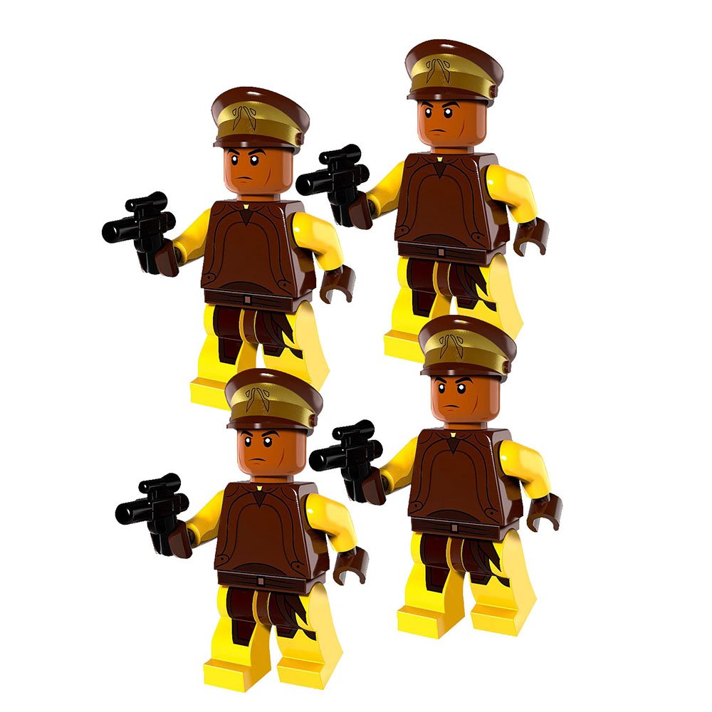 Star Wars Naboo Security Guards 4 Custom Minifigure Set