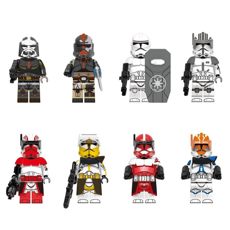 Star Wars Bad Batch with Cody, Fox, Thorn, Bly 8 Minifigure Set
