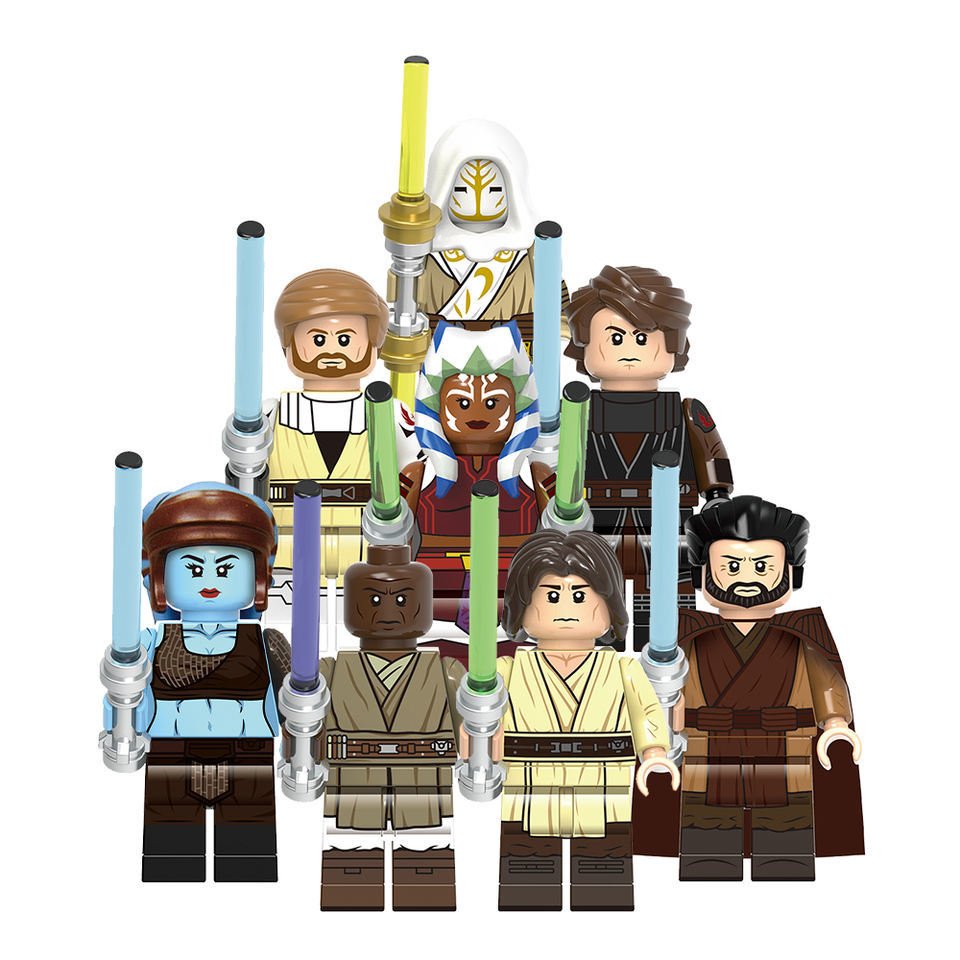 Star Wars 8 Minifigure Set &acirc;�� Jedi Legends from Tales Series