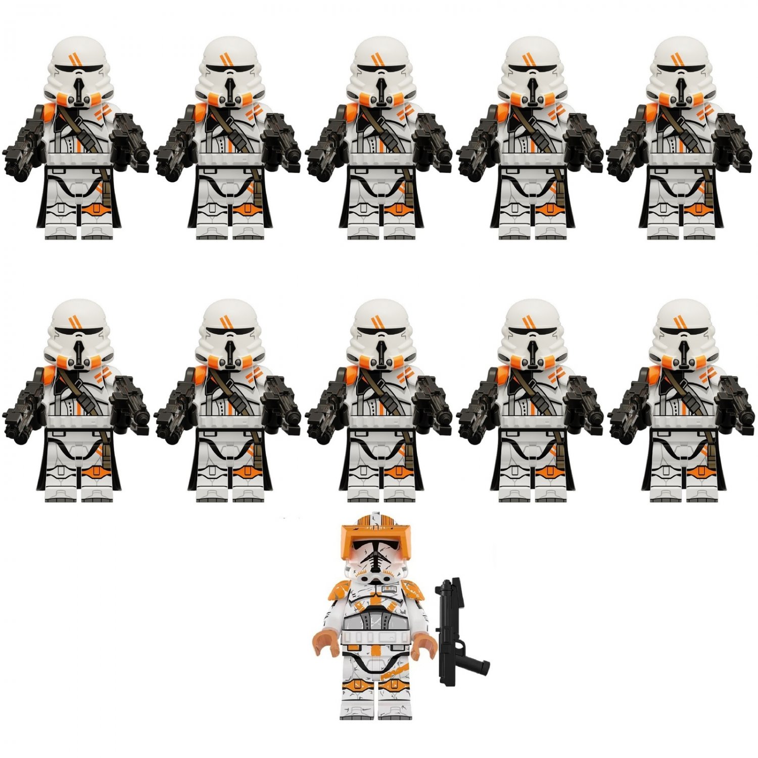 Star Wars Cody & 212th Airborne Troopers 11 Minifigure Set