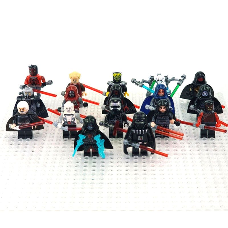 17pcs Sith Lords Star Wars Palpatine Maul Revan Minifigures
