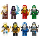 8pcs Ninja & Villain Minifigures Brick Set