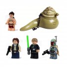 Star Wars Jabba Leia Boba Fett 5 Minifigures Set