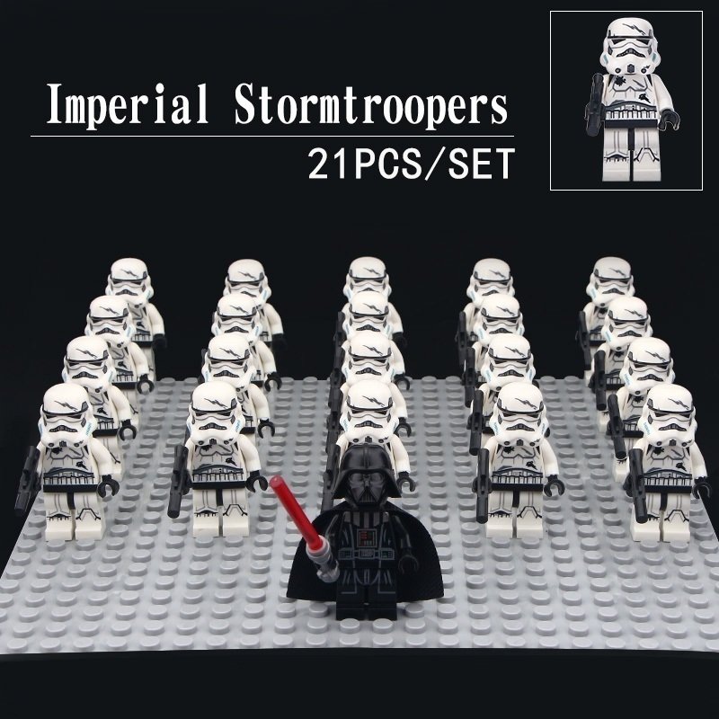 Star Wars Vader Leader & Troopers 21 Building Blocks Figures