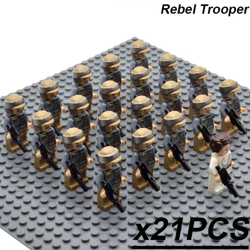 Leia & Rebel Troopers 21 Star Wars Minifigures Set