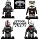Star Wars Bad Batch Crosshair Tech Wrecker 4 Minifigures Set