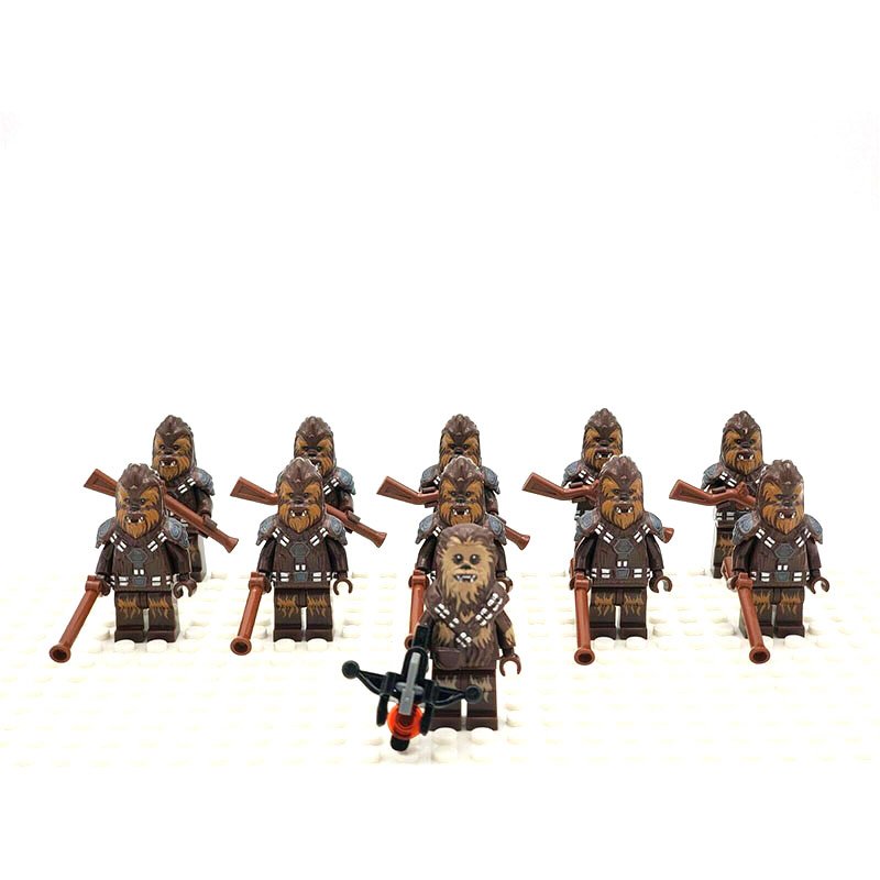 Star Wars Wookiee Army with Chewbacca 11 Minifigures Set