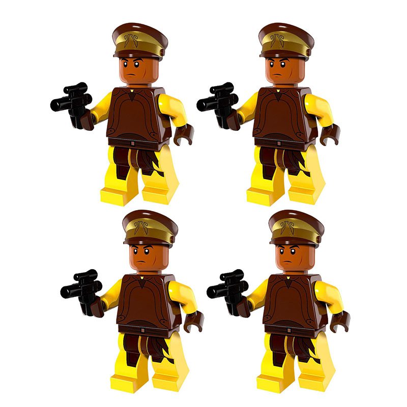 Star Wars Naboo Security Guards 4 Minifigures Toys Set