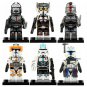 Star Wars Bad Batch Hunter Echo Crosshair 6 Minifigures Toys Set
