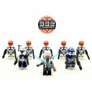 Star Wars 332nd Ahsoka Rex Jesse 8 Minifigures Toys