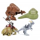 Star Wars Rancor Jabba Dewback Tauntaun 5 Minifigures Set