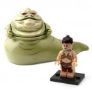 Star Wars Jabba the Hutt & Slave Leia 2 Minifigures Toys Set