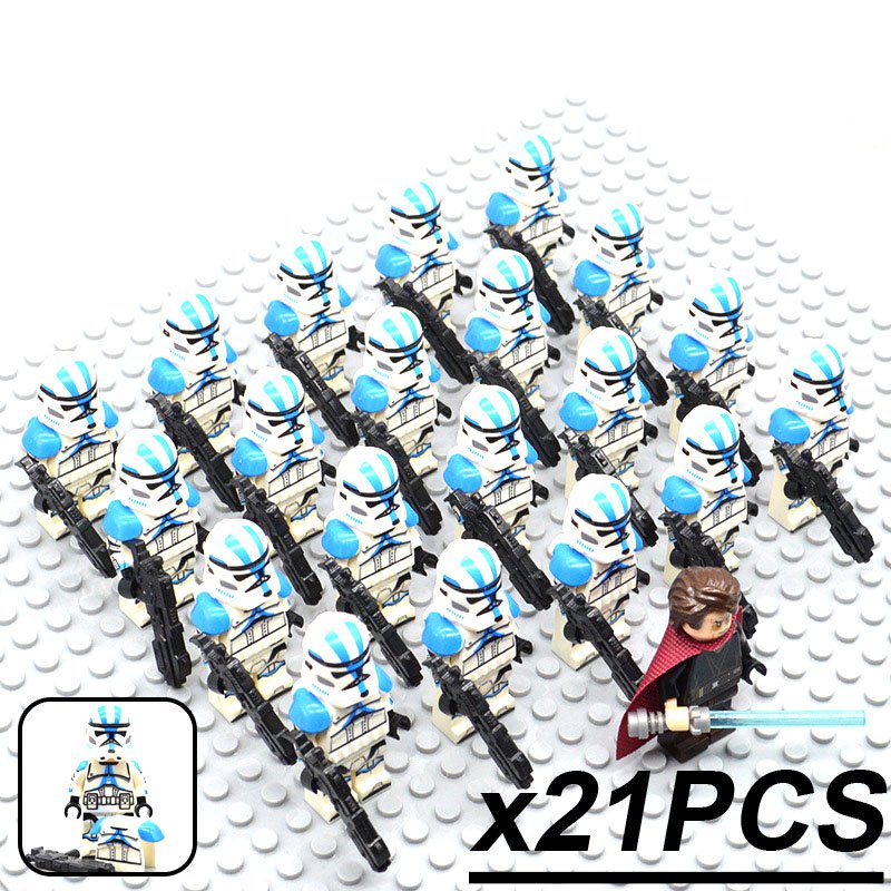 Star Wars Anakin 501st Clone Army 21 Minifigures Toys Set