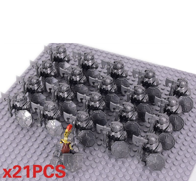 LOTR Mountain Dwarves Axe Infantry 21 Minifigures Lot