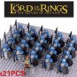 LOTR Mountain Dwarves Cobalt Army B 21 Minifigures