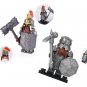LOTR Mountain Dwarves Silver Army 42 Minifigures Toys Set