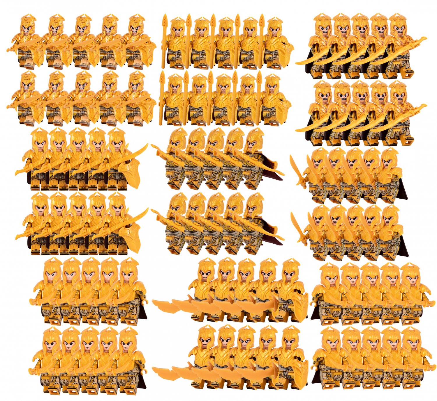 LOTR 10pcs Silvan Elves Warriors Army Soldier Collection Minifigures