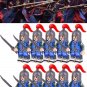 21pcs Custom Ancient China Ming Dynasty Falchion Army Set C Minifigures