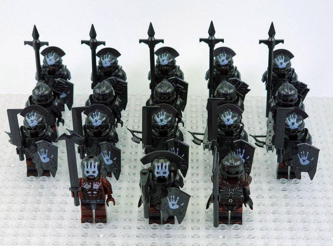 LOTR Custom Heavy Armored Gundabad Orcs Soliders 18 Minifigures Set