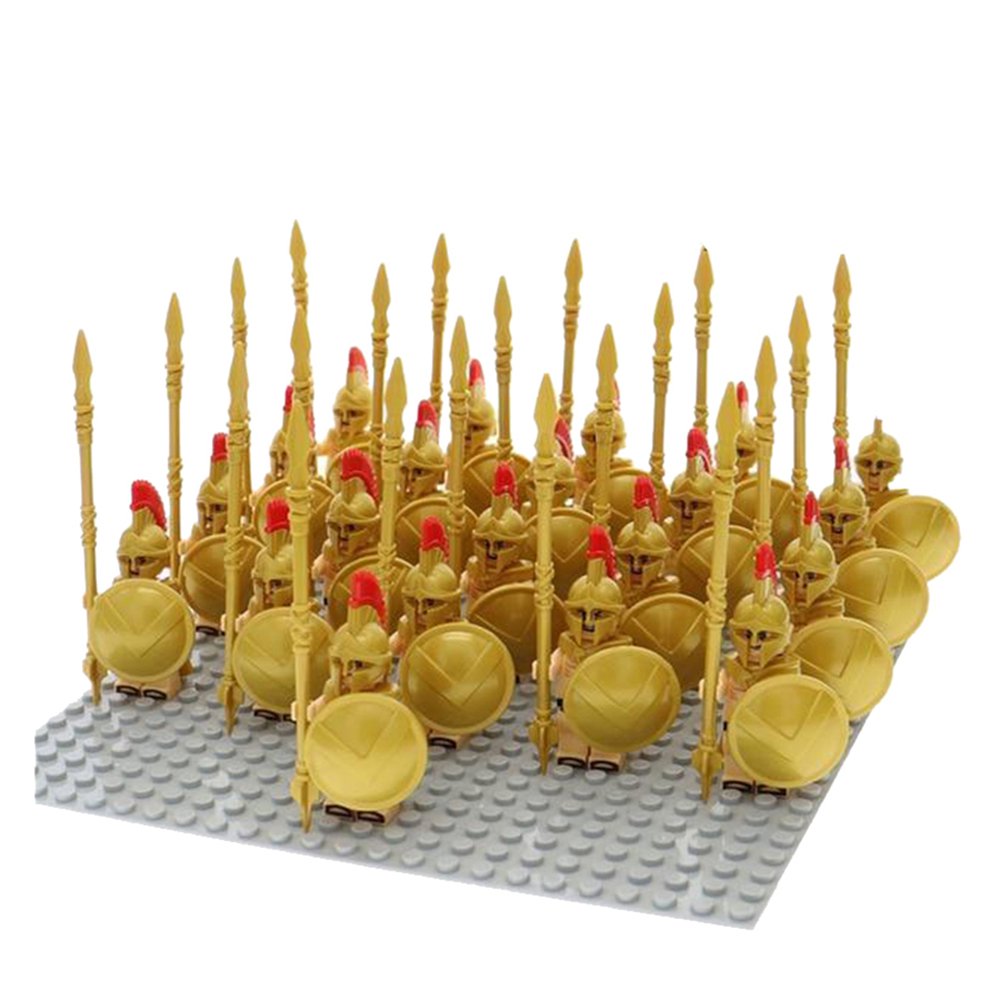 21pcs Roman Spartan Male Warriors Army Set Minifigures