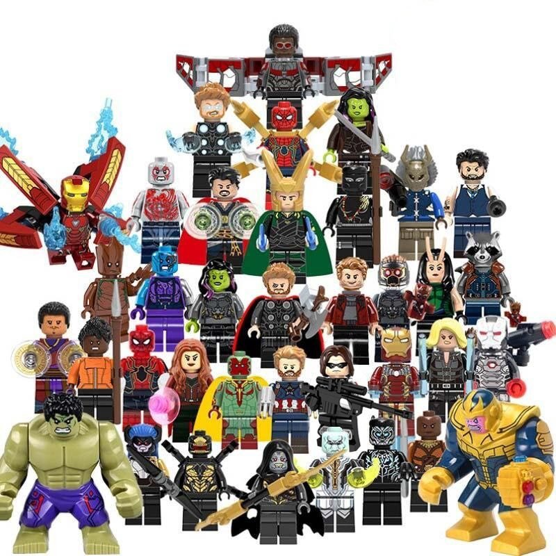 40pcs Superhero Avengers Thanos Hulk Thor Iron Man Minifigures