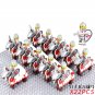 22pcs/Set Mounted Templar Knights Minifigure Building Blocks