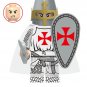 22pcs/Set Mounted Templar Knights Minifigure Building Blocks