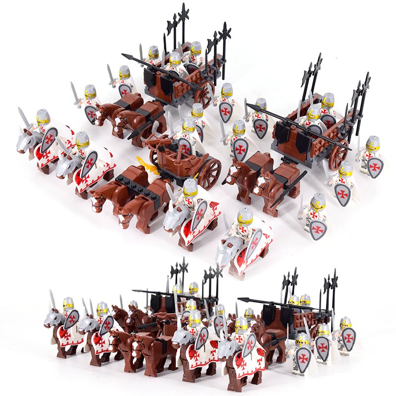 Medieval Templar Knights Legions Army Set 26  Minifigures Lot