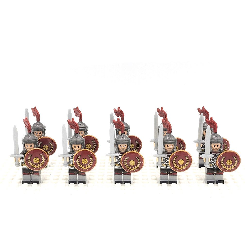 10PCS Medieval Roman Signifer Soldiers Minifigure Set