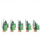 10PCS Medieval Roman Soldiers with Green Shields Minifigure Set