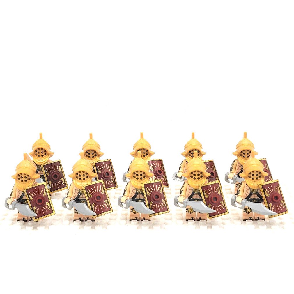 10PCS Medieval Roman Gladiators Minifigure Set
