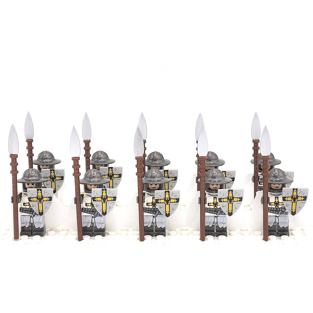 10PCS Medieval Teutonic Knights Minifigure Set