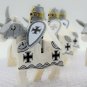 10PCS Medieval Mounted Teutonic Knights Minifigure Set