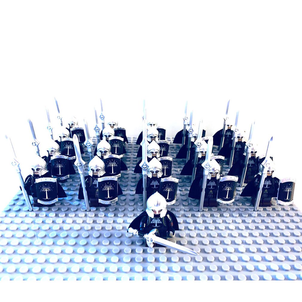 21PCS LOTR Gondor Light Spears Infantry Minifigure Set