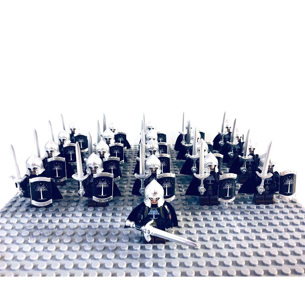 21PCS LOTR Gondor Light Swords Infantry Minifigure Set