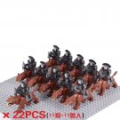 22PCS LOTR Uruk-hai Warg Riders Commanders Minifigure Set