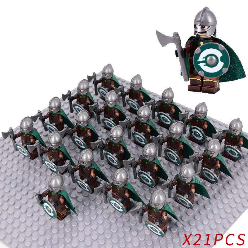 21PCS Rohan Heavy Axe Infantry Minifigure Set