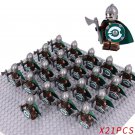 21PCS Rohan Heavy Axe Infantry Minifigure Set
