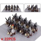 22PCS LOTR Mounted Horned Sheep Dwarf Heavy Shortswords Minifigure Set