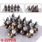 22PCS LOTR Mounted Horned Sheep Dwarf Heavy Spears Minifigure Set