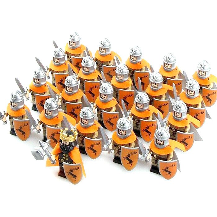 21PCS Game of Thrones Baratheon King Robert Minifigure Set