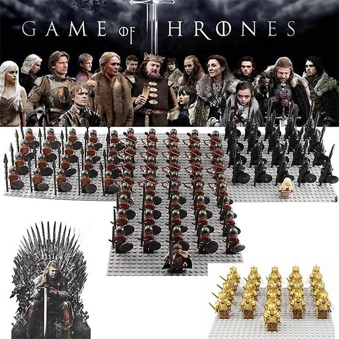 21PCS Game of Thrones Unsullied and Stark Kingsguard Minifigure Set