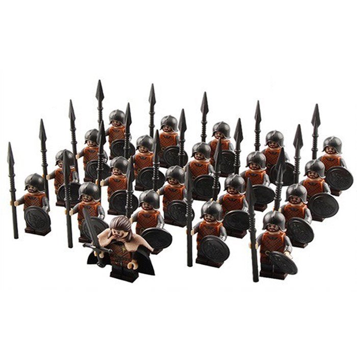 21PCS Game of Thrones Eddard Stark and Stark Spearmen Minifigure Set