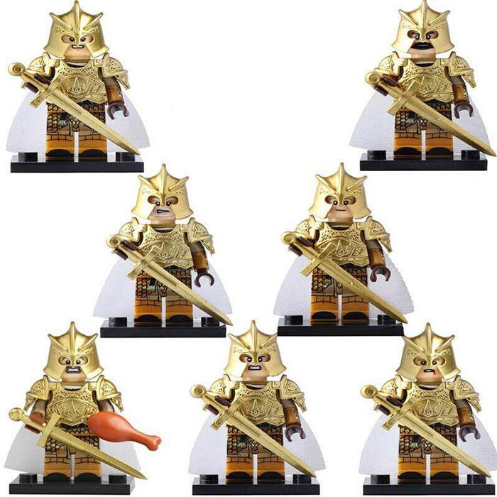 7PCS Game of Thrones Arys Oakheart Jaime Lannister and Meryn Trant Minifigure Set