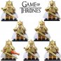 7PCS Game of Thrones Arys Oakheart Jaime Lannister and Meryn Trant Minifigure Set